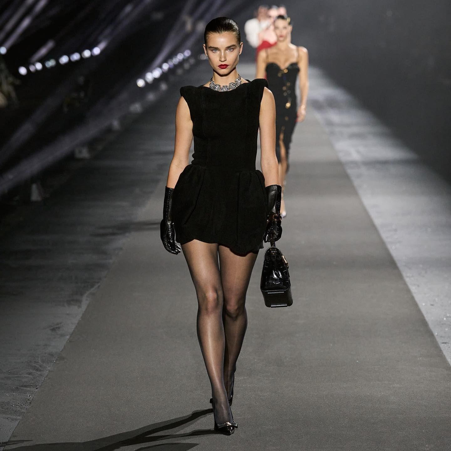 Meghan Roche in Versace