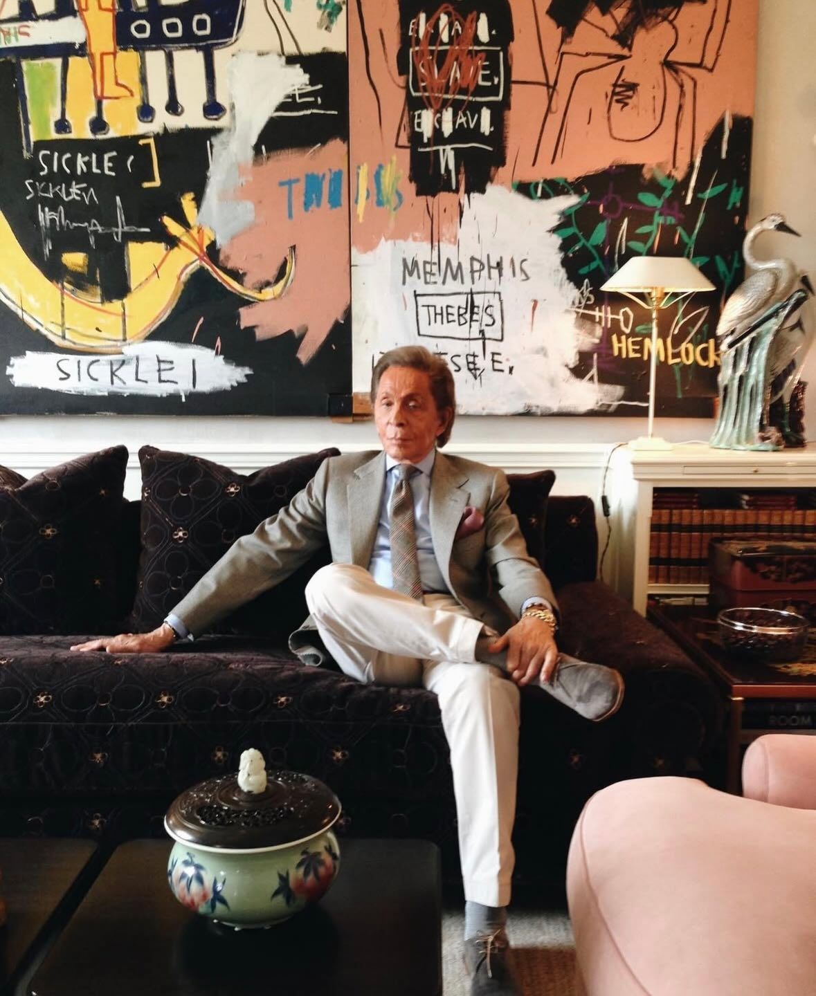 Portrait of Valentino in his office