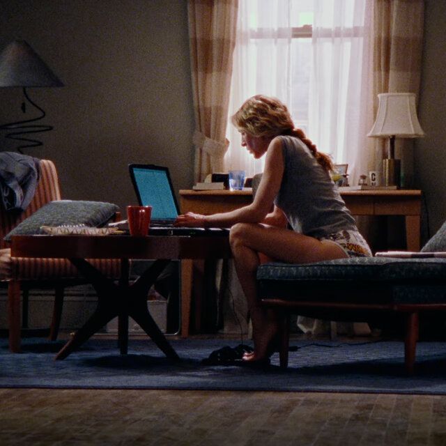 Carrie at her laptop