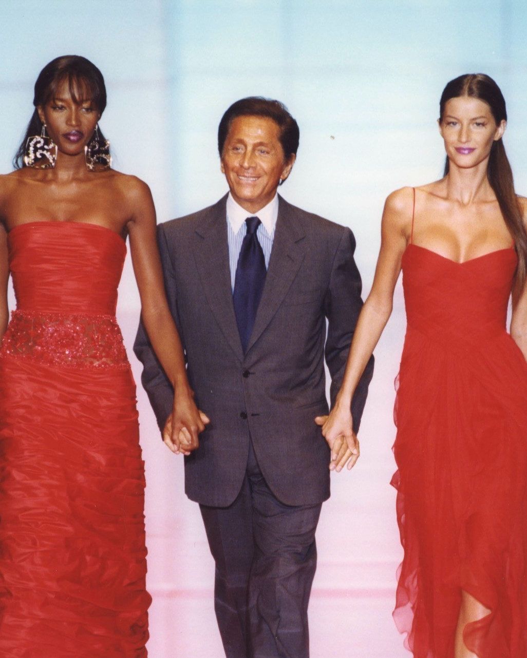 Valentino with Naomi and Giselle