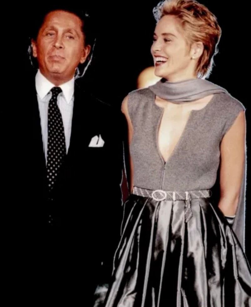 Valentino with Sharon Stone