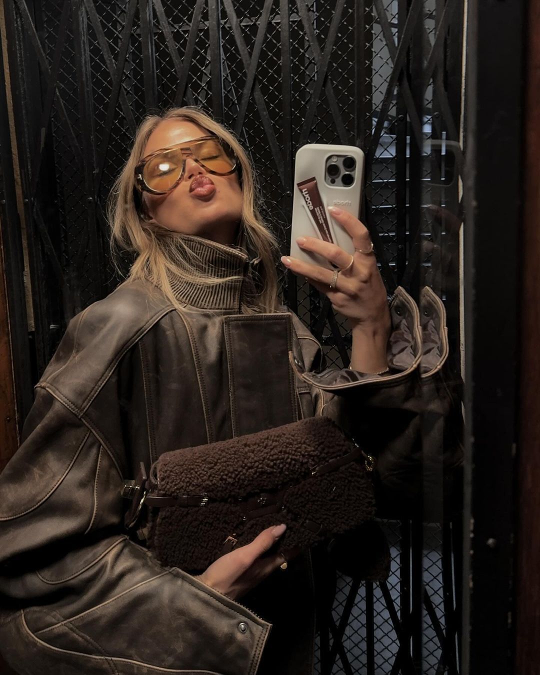 Hanna Schonberg with Rhode lip case