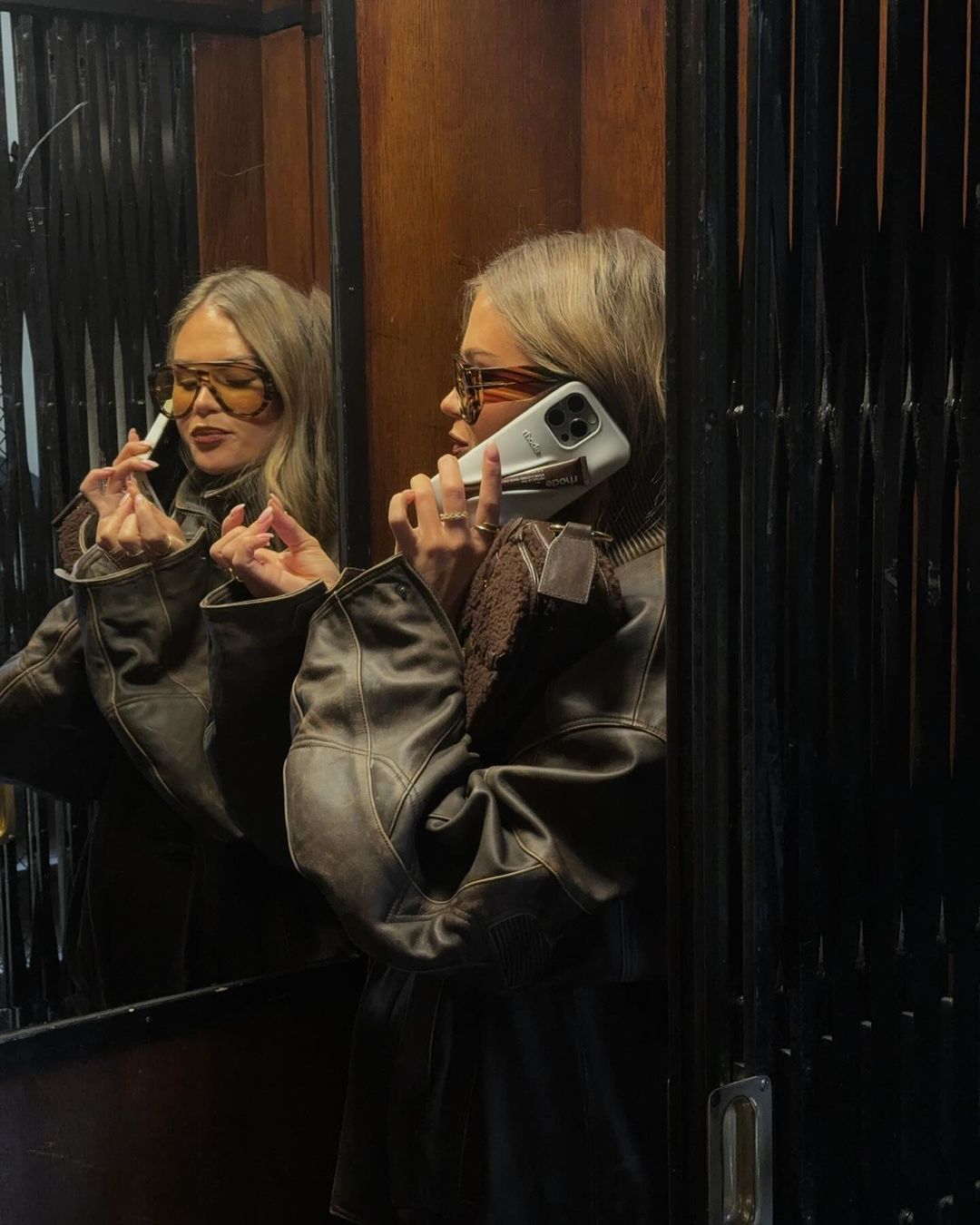 Hanna Schonberg with Rhode lip case